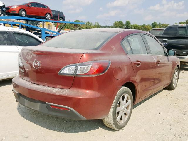 JM1BL1SF0A1271613 - 2010 MAZDA 3 I RED photo 4