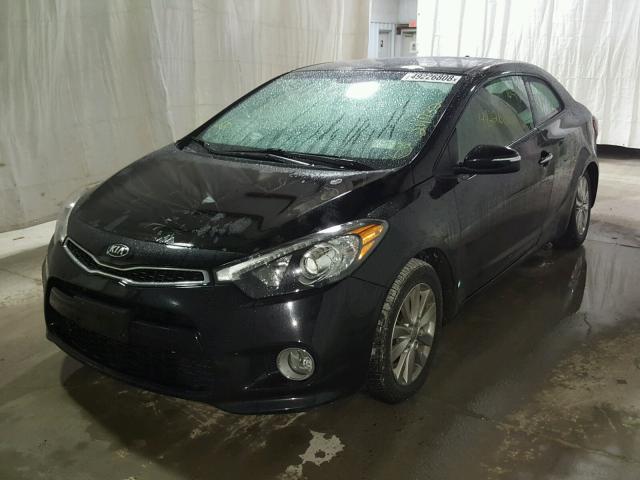 KNAFX6A88G5583358 - 2016 KIA FORTE EX BLACK photo 2