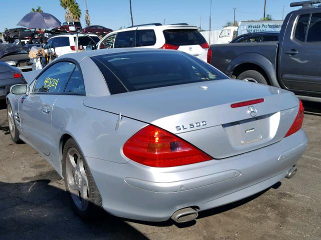 WDBSK75F36F117357 - 2006 MERCEDES-BENZ SL 500 SILVER photo 3