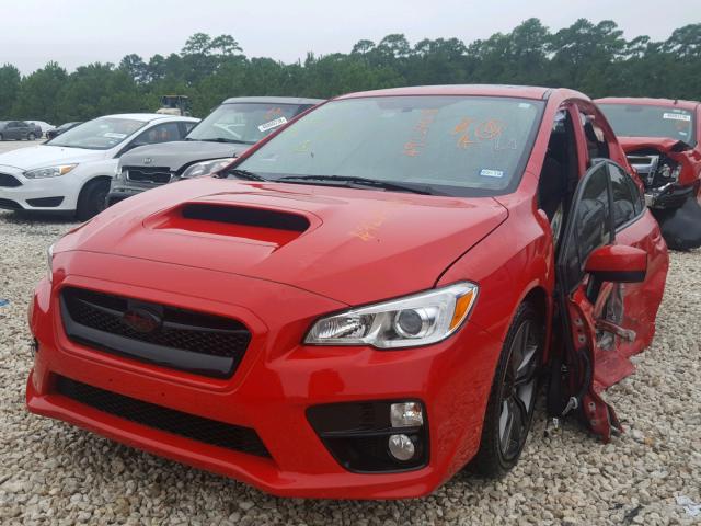 JF1VA1E67G9821078 - 2016 SUBARU WRX PREMIU RED photo 2