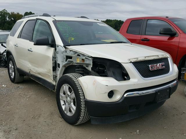 1GKLRKED9AJ259662 - 2010 GMC ACADIA SL WHITE photo 1