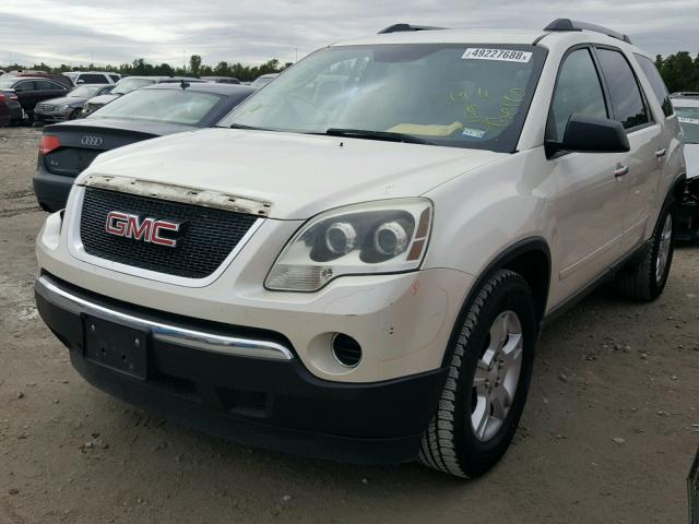 1GKLRKED9AJ259662 - 2010 GMC ACADIA SL WHITE photo 2