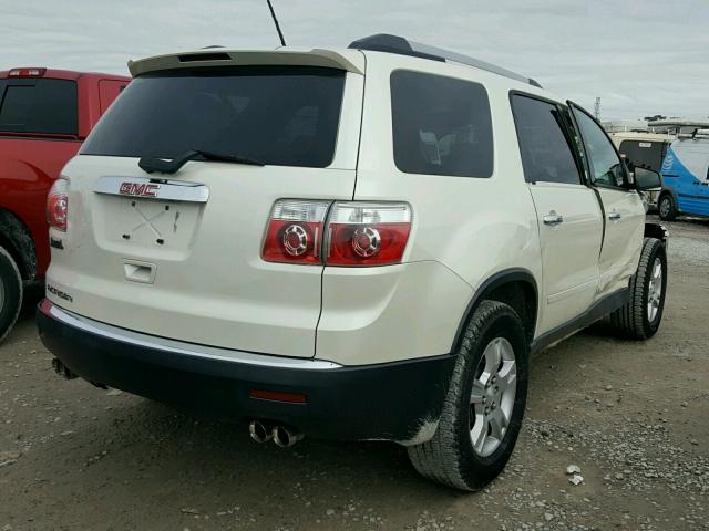 1GKLRKED9AJ259662 - 2010 GMC ACADIA SL WHITE photo 4