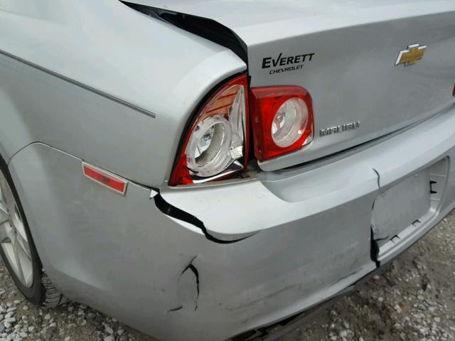 1G1ZB5E15BF212398 - 2011 CHEVROLET MALIBU LS SILVER photo 9