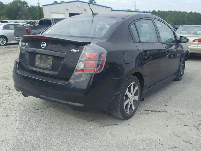 3N1AB6APXCL767099 - 2012 NISSAN SENTRA 2.0 BLACK photo 4