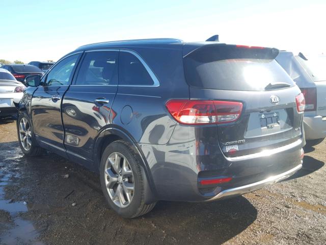 5XYPKDA58JG422684 - 2018 KIA SORENTO SX GRAY photo 3