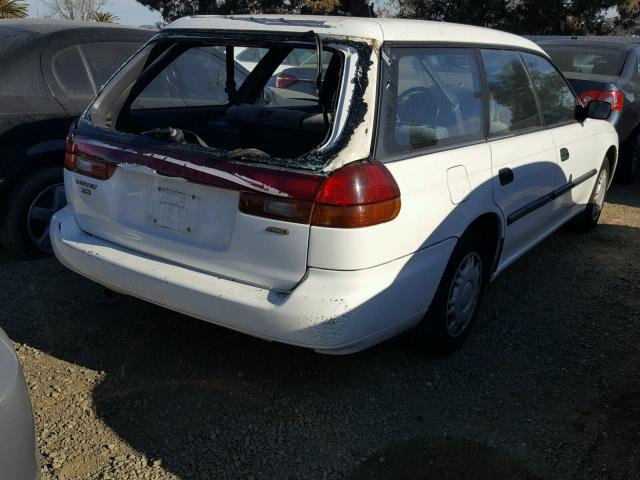 4S3BK4352V7322641 - 1997 SUBARU LEGACY L WHITE photo 4