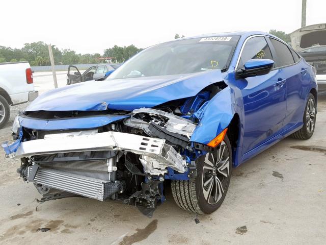 JHMFC1F74JX021159 - 2018 HONDA CIVIC EXL 蓝色 照片 2