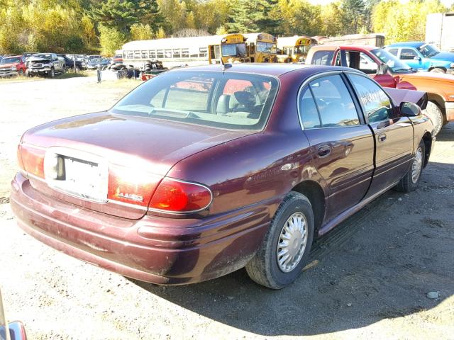 1G4HP52K55U129020 - 2005 BUICK LESABRE CU MAROON photo 4