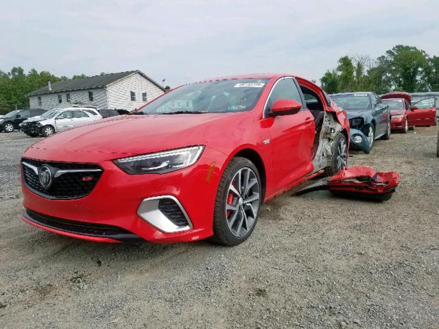 W04GS6SS9J1172463 - 2018 BUICK REGAL GS RED photo 2