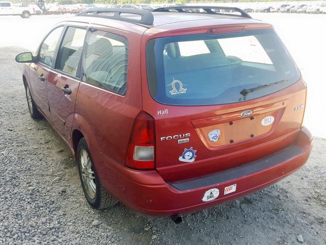 1FAFP36N95W201397 - 2005 FORD FOCUS ZXW RED photo 3