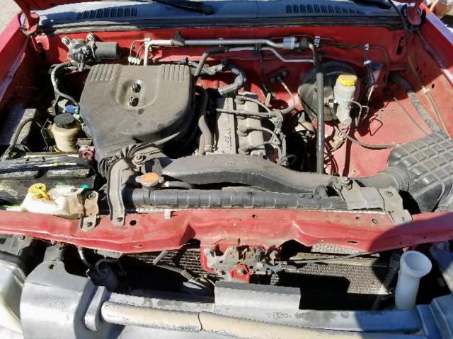 1N6DD21S81C354346 - 2001 NISSAN FRONTIER X RED photo 7