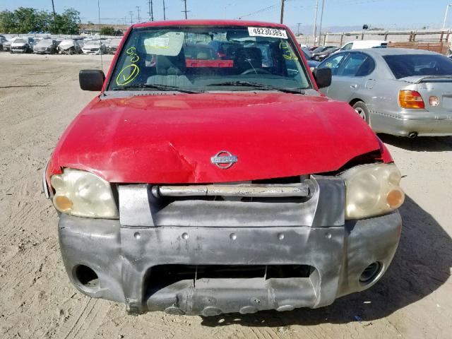 1N6DD21S81C354346 - 2001 NISSAN FRONTIER X RED photo 9