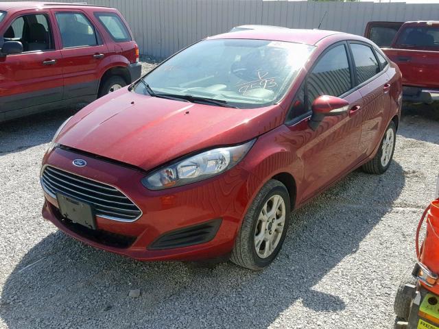 3FADP4BJ4GM188593 - 2016 FORD FIESTA SE RED photo 2