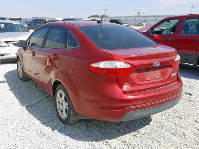 3FADP4BJ4GM188593 - 2016 FORD FIESTA SE RED photo 3