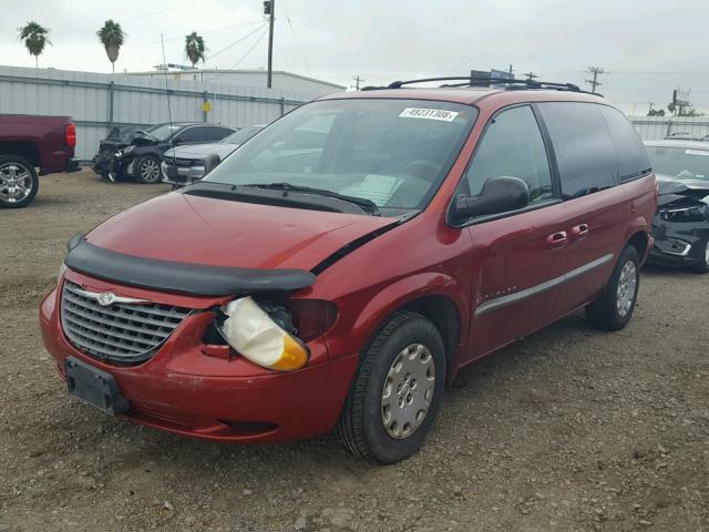 1C4GJ45351B190034 - 2001 CHRYSLER VOYAGER LX MAROON photo 2