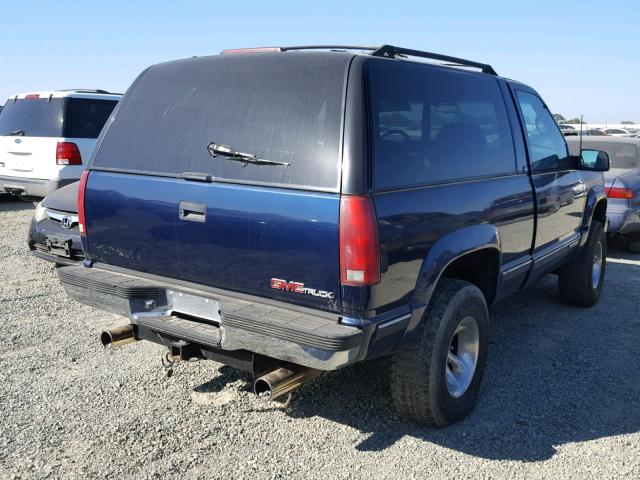 1GKEK18K4SJ702349 - 1995 GMC YUKON BLUE photo 4