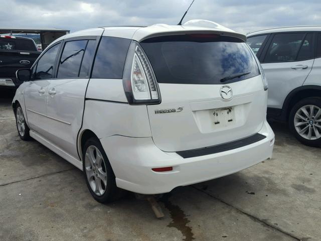 JM1CR293780317748 - 2008 MAZDA 5 WHITE photo 3