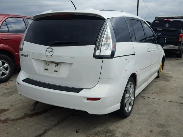 JM1CR293780317748 - 2008 MAZDA 5 WHITE photo 4