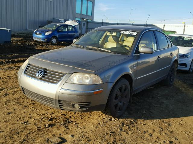 WVWRH63B63P291227 - 2003 VOLKSWAGEN PASSAT GLX GRAY photo 2