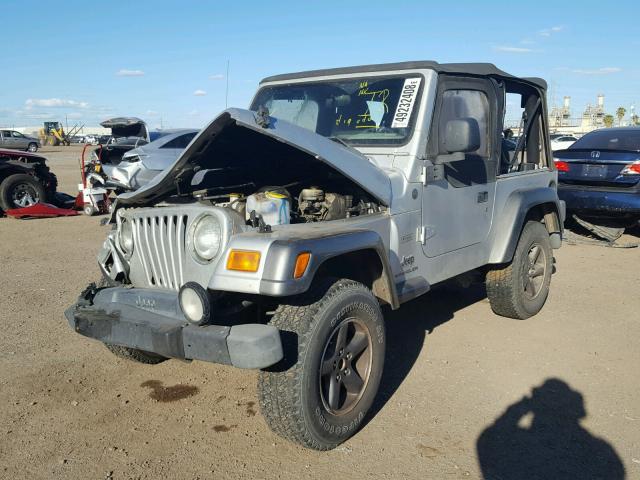 1J4FA39SX4P735461 - 2004 JEEP WRANGLER X SILVER photo 2