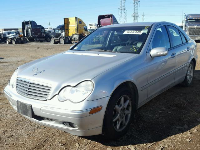 WDBRF81J33F436546 - 2003 MERCEDES-BENZ C 240 4MAT SILVER photo 2