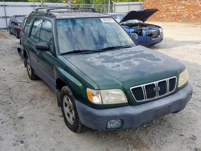 JF1SF63592H734339 - 2002 SUBARU FORESTER L GREEN photo 1