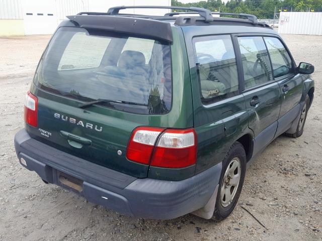 JF1SF63592H734339 - 2002 SUBARU FORESTER L GREEN photo 4