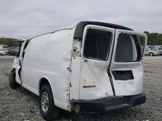 1GCFG15XX81162726 - 2008 CHEVROLET EXPRESS G1 WHITE photo 3