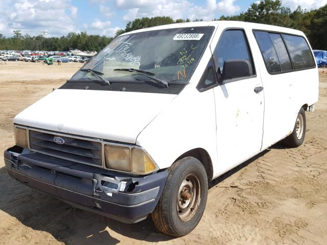 1FMDA31U9NZA79362 - 1992 FORD AEROSTAR WHITE photo 2