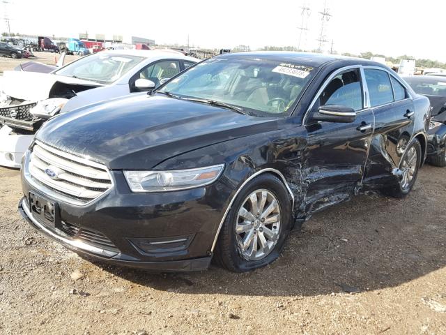 1FAHP2E84EG109011 - 2014 FORD TAURUS SEL BLACK photo 2