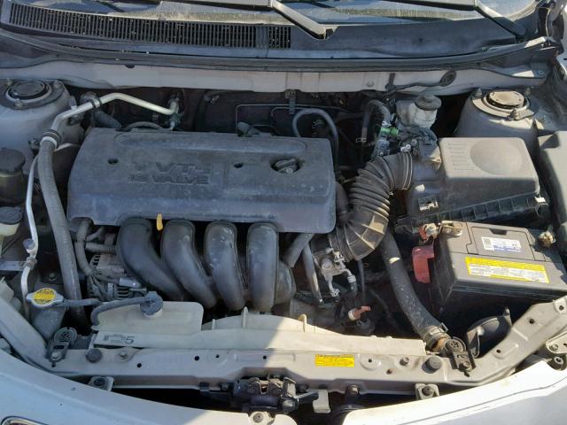 5Y2SL63825Z402772 - 2005 PONTIAC VIBE SILVER photo 7