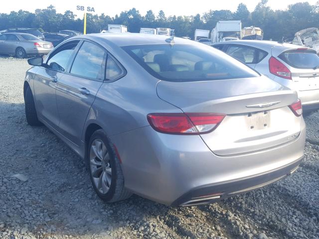 1C3CCCBG4FN505393 - 2015 CHRYSLER 200 S GRAY photo 3