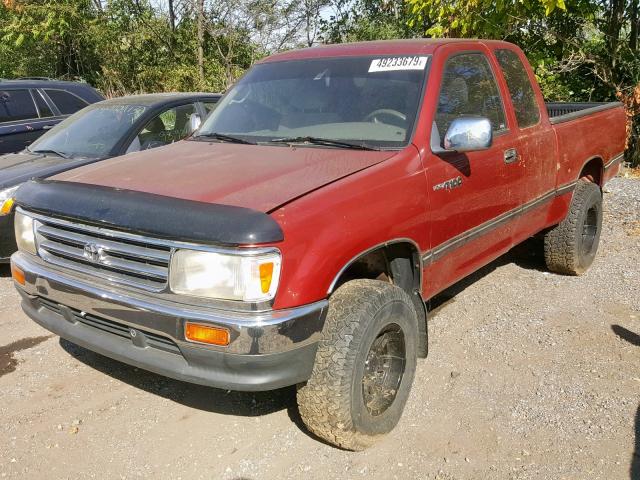 JT4VD22F7S0002662 - 1995 TOYOTA T100 XTRAC RED photo 2