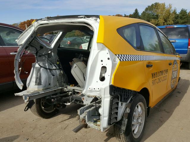 JTDZN3EU3FJ029355 - 2015 TOYOTA PRIUS V YELLOW photo 4