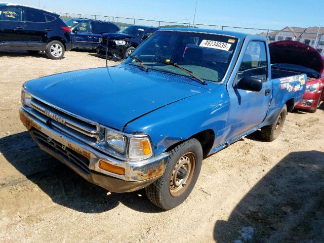 JT4RN81P9K0032290 - 1989 TOYOTA PICKUP 1/2 BLUE photo 2