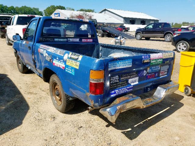 JT4RN81P9K0032290 - 1989 TOYOTA PICKUP 1/2 BLUE photo 3