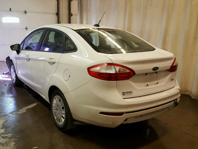 3FADP4AJ7GM165066 - 2016 FORD FIESTA S WHITE photo 3