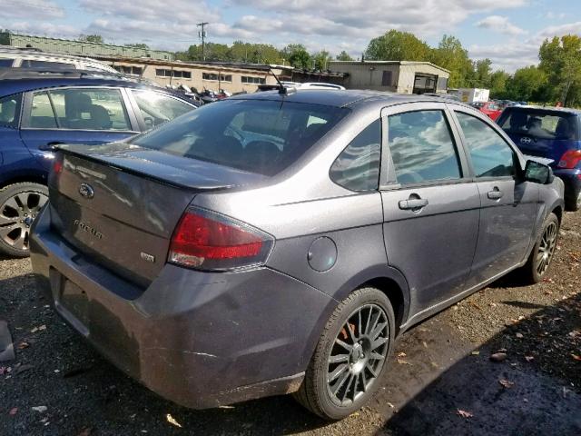 1FAHP3GN3BW153852 - 2011 FORD FOCUS SES GRAY photo 4