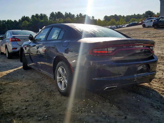 2C3CDXBG9KH644572 - 2019 DODGE CHARGER SX BLACK photo 3