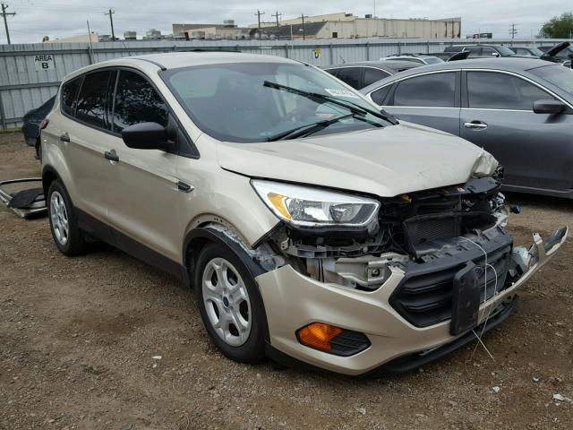 1FMCU0F74HUC00868 - 2017 FORD ESCAPE S GOLD photo 1