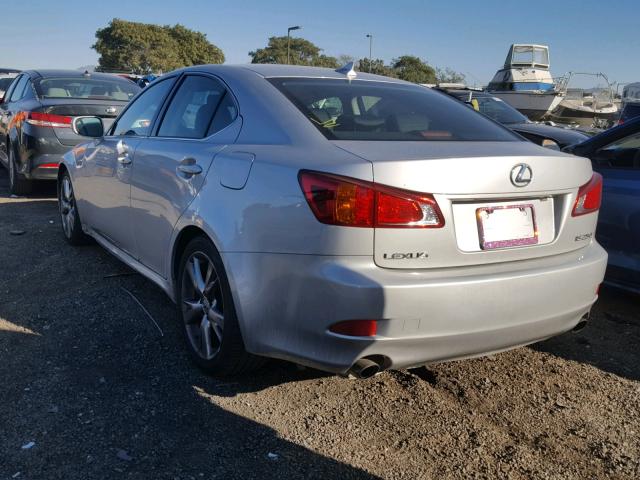 JTHBF5C22A5117356 - 2010 LEXUS IS 250 SILVER photo 3