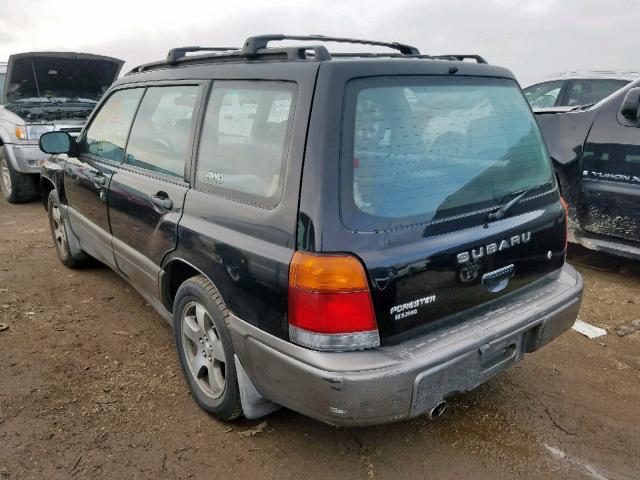 JF1SF6556XH743648 - 1999 SUBARU FORESTER S BLACK photo 3