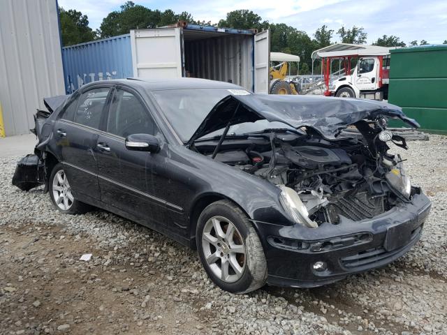 WDBRF54HX7A952039 - 2007 MERCEDES-BENZ C 280 BLACK photo 1