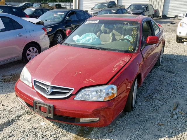 19UYA42611A020540 - 2001 ACURA 3.2CL TYPE RED photo 2