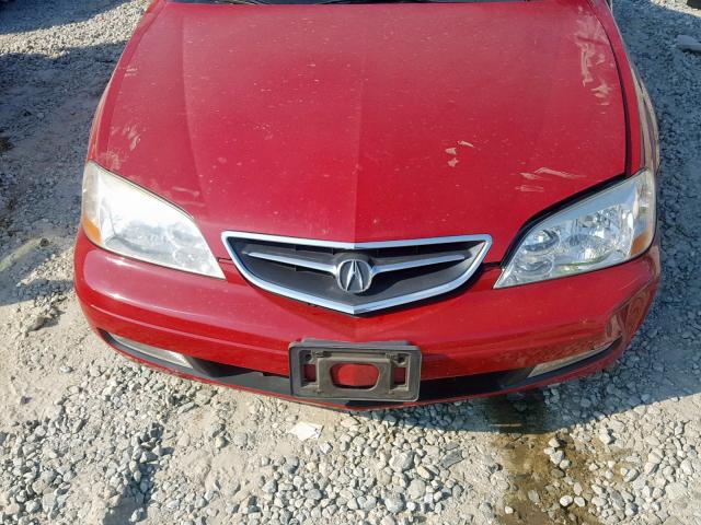 19UYA42611A020540 - 2001 ACURA 3.2CL TYPE RED photo 7
