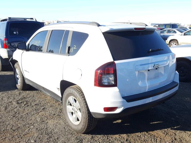 1C4NJCBA6ED883046 - 2014 JEEP COMPASS SP 白色 照片 3