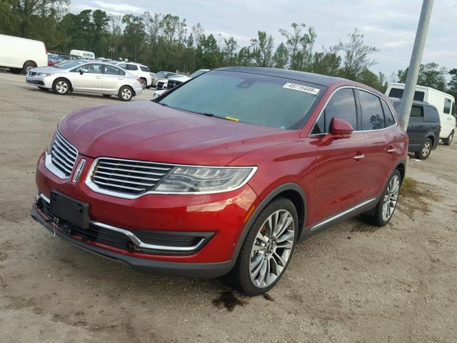 2LMPJ6LP6HBL39217 - 2017 LINCOLN MKX RESERV RED photo 2