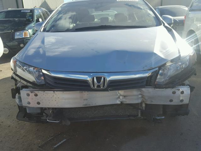 2HGFB2F93CH505814 - 2012 HONDA CIVIC EXL BLUE photo 9