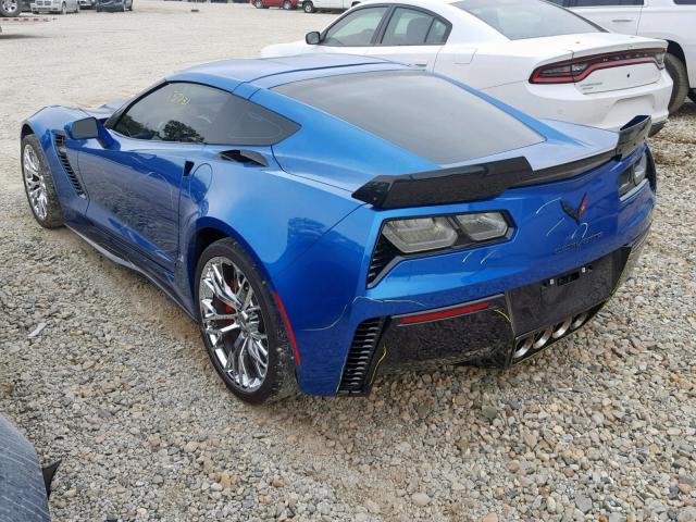 1G1YS2D68G5610726 - 2016 CHEVROLET CORVETTE 2 BLUE photo 3